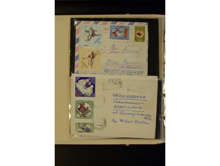 1959/89 (ca.), 58 Briefe und Karten in die CSSR gelaufen