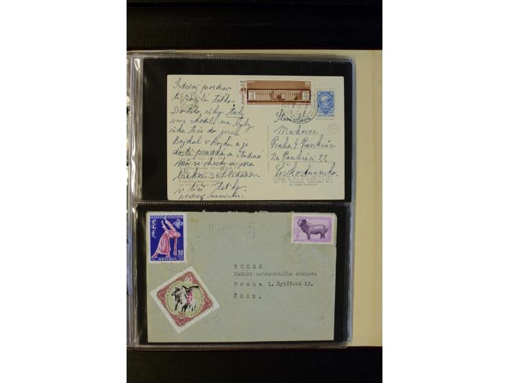 1959/89 (ca.), 58 Briefe und Karten in die CSSR gelaufen