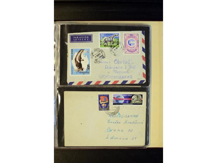 1959/89 (ca.), 58 Briefe und Karten in die CSSR gelaufen
