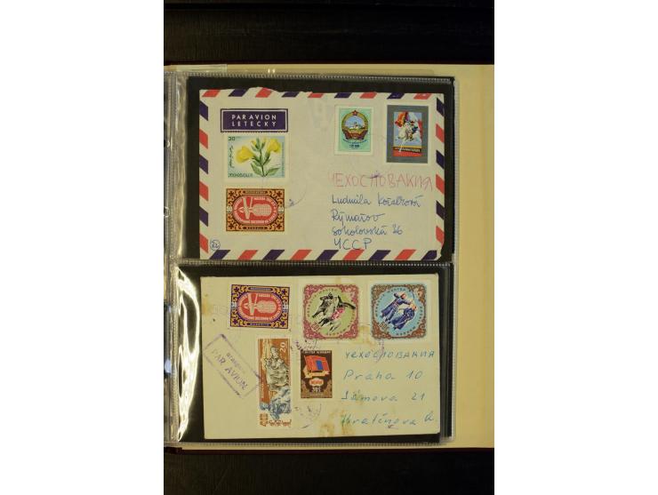 1959/89 (ca.), 58 Briefe und Karten in die CSSR gelaufen