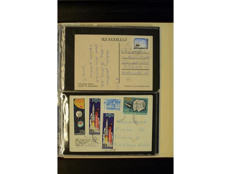 1959/89 (ca.), 58 Briefe und Karten in die CSSR gelaufen