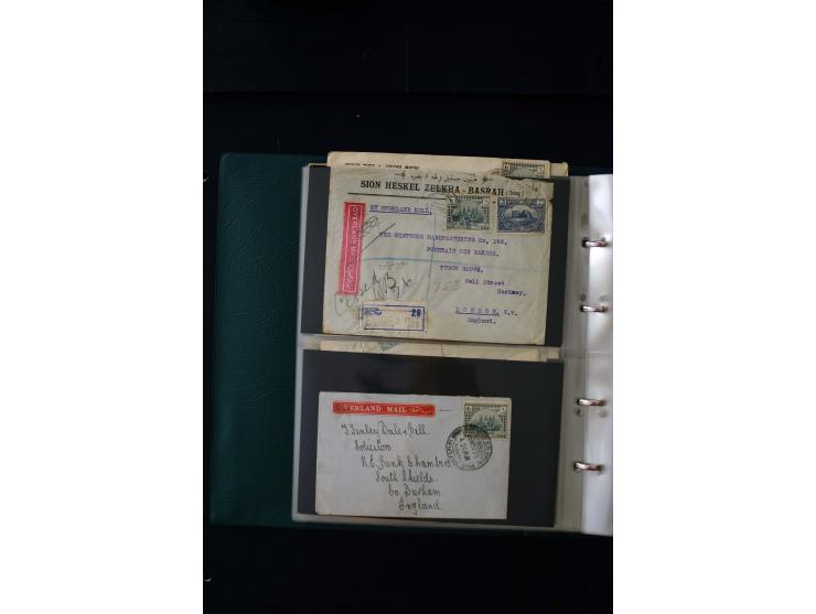 OVERLAND MAIL: 1902/33 (ca.), Sammlungsbestand von etwa 140 Briefen, meist aus dem irak und Persien, aber auch aus Bahrein, S