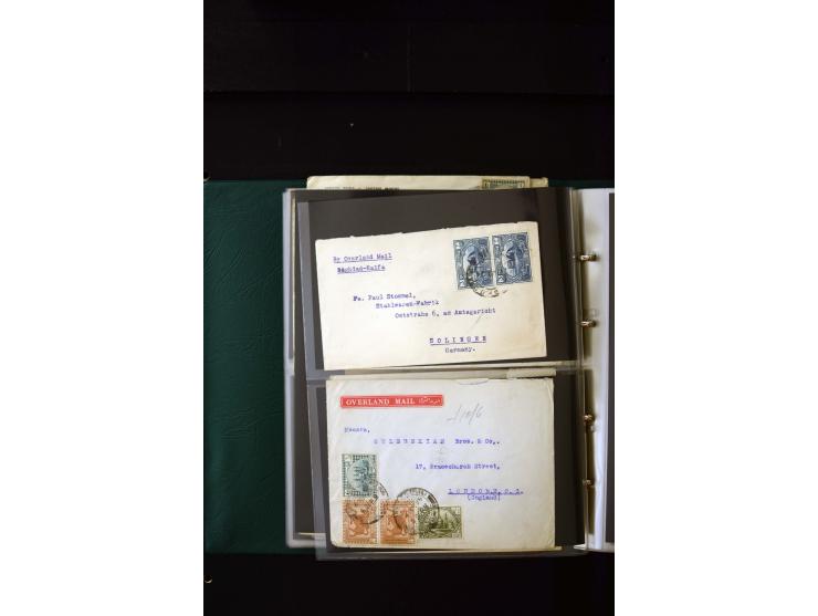 OVERLAND MAIL: 1902/33 (ca.), Sammlungsbestand von etwa 140 Briefen, meist aus dem irak und Persien, aber auch aus Bahrein, S