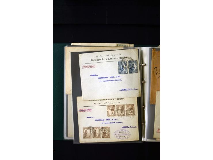 OVERLAND MAIL: 1902/33 (ca.), Sammlungsbestand von etwa 140 Briefen, meist aus dem irak und Persien, aber auch aus Bahrein, S