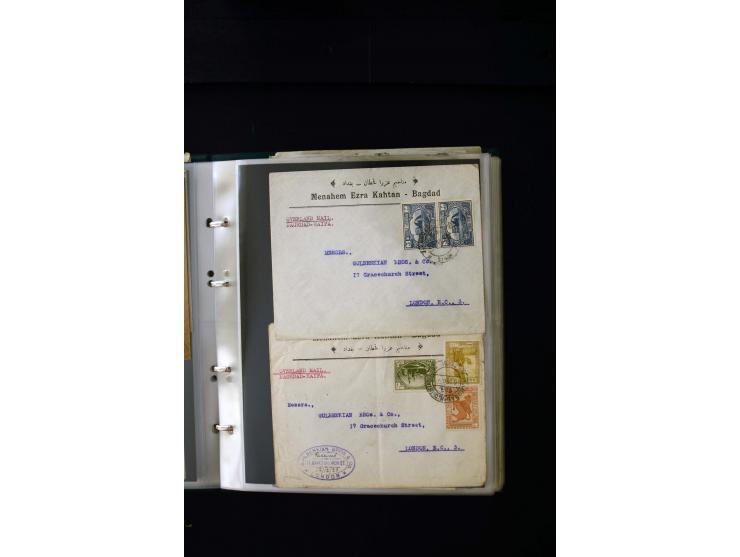 OVERLAND MAIL: 1902/33 (ca.), Sammlungsbestand von etwa 140 Briefen, meist aus dem irak und Persien, aber auch aus Bahrein, S