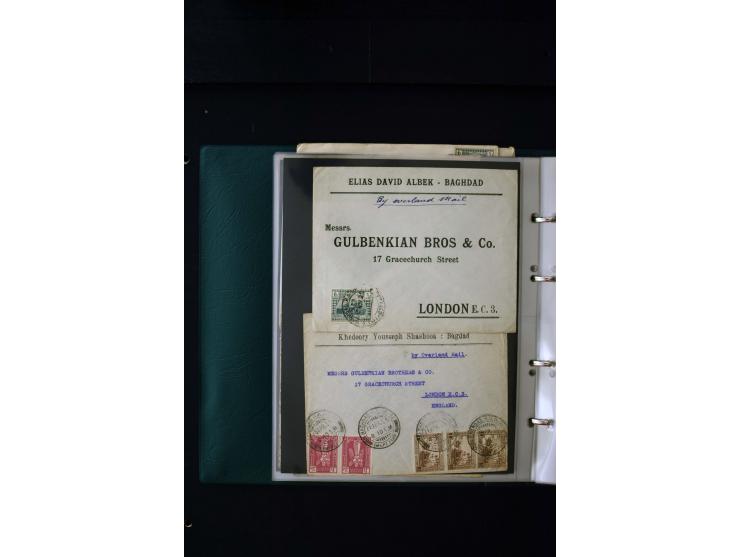 OVERLAND MAIL: 1902/33 (ca.), Sammlungsbestand von etwa 140 Briefen, meist aus dem irak und Persien, aber auch aus Bahrein, S
