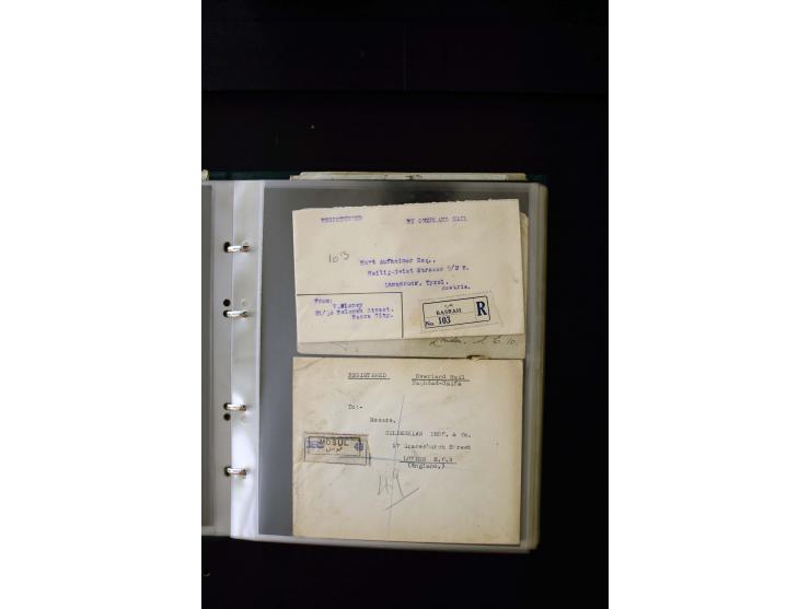 OVERLAND MAIL: 1902/33 (ca.), Sammlungsbestand von etwa 140 Briefen, meist aus dem irak und Persien, aber auch aus Bahrein, S