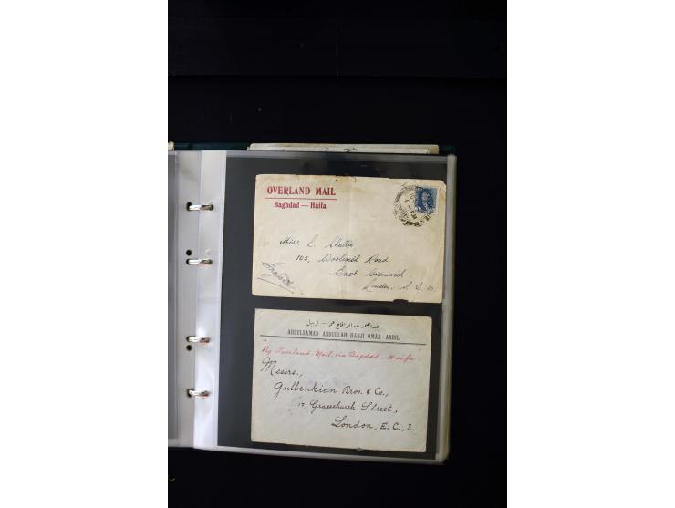 OVERLAND MAIL: 1902/33 (ca.), Sammlungsbestand von etwa 140 Briefen, meist aus dem irak und Persien, aber auch aus Bahrein, S