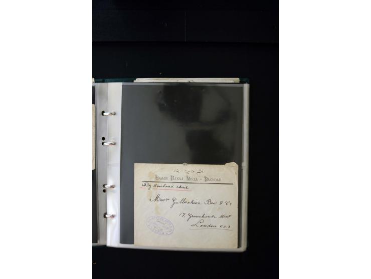 OVERLAND MAIL: 1902/33 (ca.), Sammlungsbestand von etwa 140 Briefen, meist aus dem irak und Persien, aber auch aus Bahrein, S
