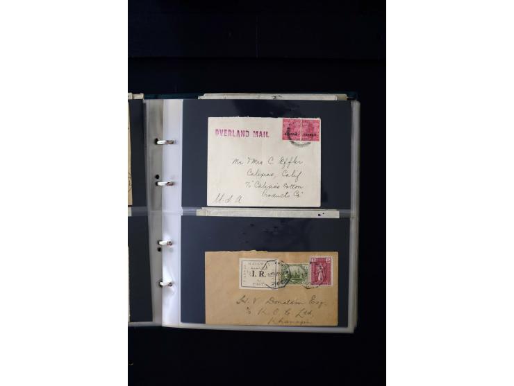OVERLAND MAIL: 1902/33 (ca.), Sammlungsbestand von etwa 140 Briefen, meist aus dem irak und Persien, aber auch aus Bahrein, S