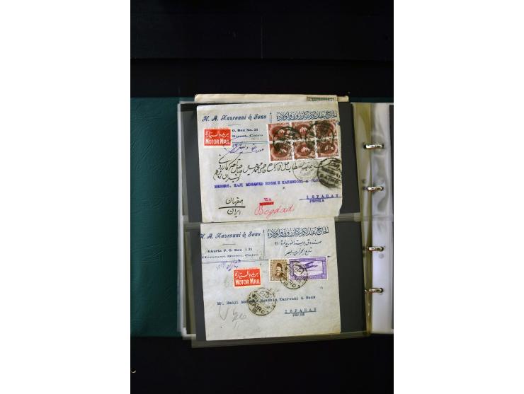 OVERLAND MAIL: 1902/33 (ca.), Sammlungsbestand von etwa 140 Briefen, meist aus dem irak und Persien, aber auch aus Bahrein, S