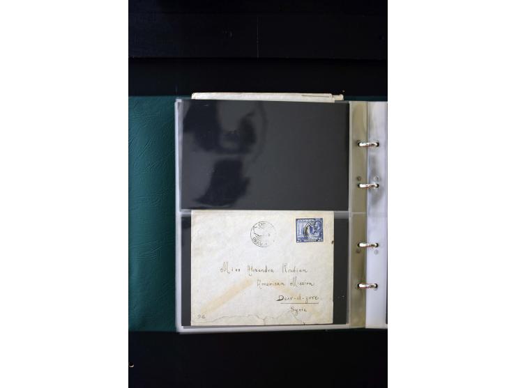 OVERLAND MAIL: 1902/33 (ca.), Sammlungsbestand von etwa 140 Briefen, meist aus dem irak und Persien, aber auch aus Bahrein, S