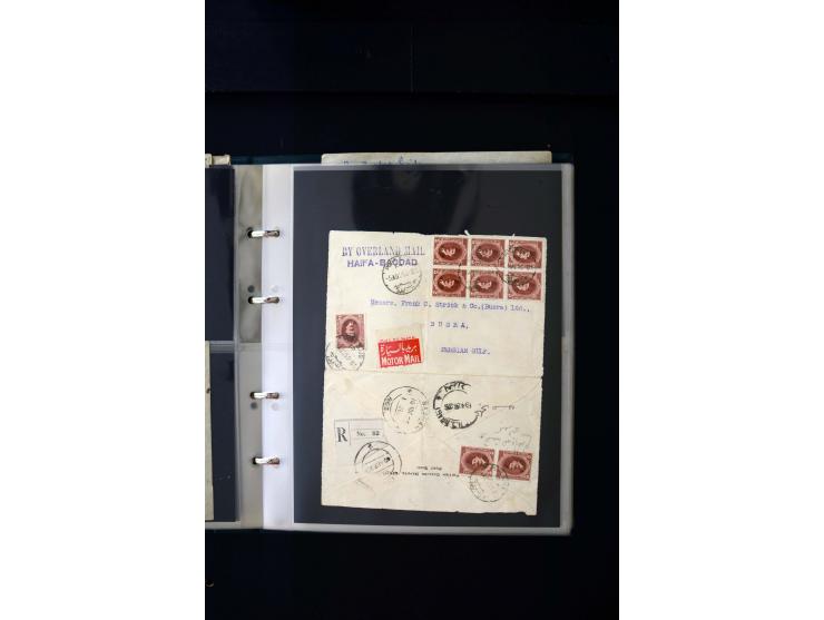 OVERLAND MAIL: 1902/33 (ca.), Sammlungsbestand von etwa 140 Briefen, meist aus dem irak und Persien, aber auch aus Bahrein, S