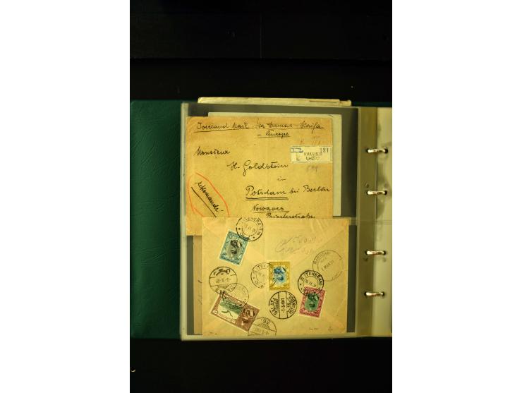 OVERLAND MAIL: 1902/33 (ca.), Sammlungsbestand von etwa 140 Briefen, meist aus dem irak und Persien, aber auch aus Bahrein, S