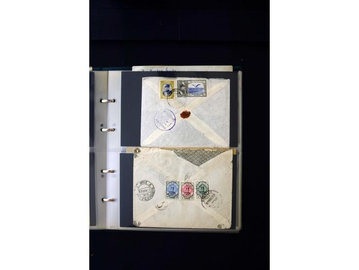 OVERLAND MAIL: 1902/33 (ca.), Sammlungsbestand von etwa 140 Briefen, meist aus dem irak und Persien, aber auch aus Bahrein, S