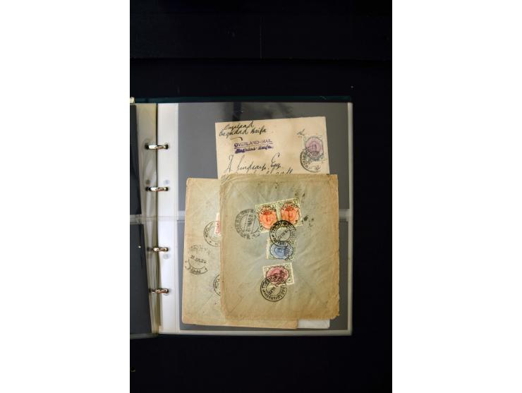 OVERLAND MAIL: 1902/33 (ca.), Sammlungsbestand von etwa 140 Briefen, meist aus dem irak und Persien, aber auch aus Bahrein, S