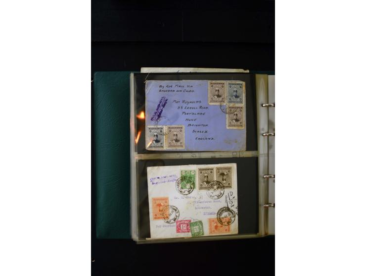 OVERLAND MAIL: 1902/33 (ca.), Sammlungsbestand von etwa 140 Briefen, meist aus dem irak und Persien, aber auch aus Bahrein, S