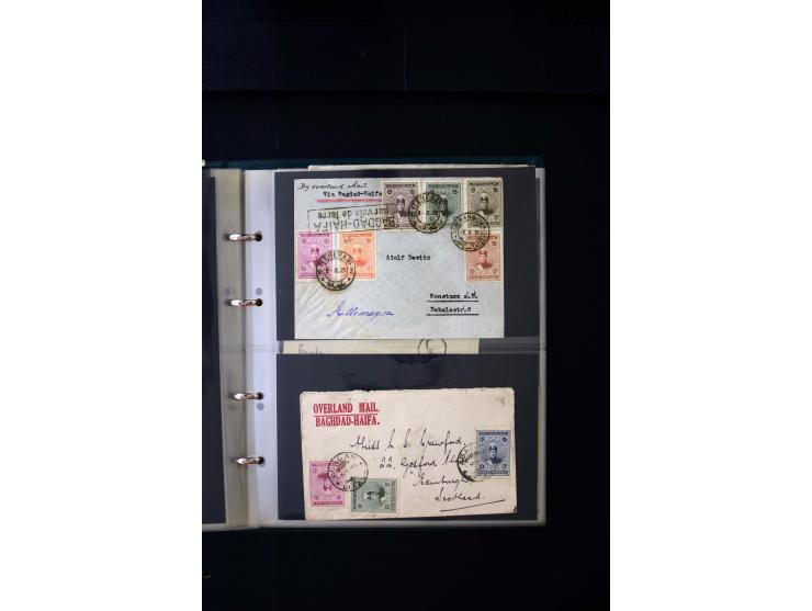 OVERLAND MAIL: 1902/33 (ca.), Sammlungsbestand von etwa 140 Briefen, meist aus dem irak und Persien, aber auch aus Bahrein, S