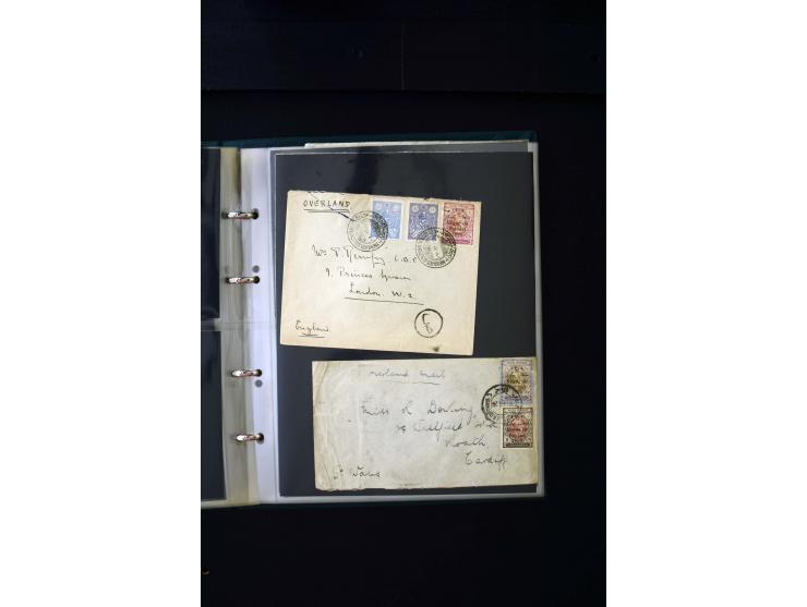 OVERLAND MAIL: 1902/33 (ca.), Sammlungsbestand von etwa 140 Briefen, meist aus dem irak und Persien, aber auch aus Bahrein, S