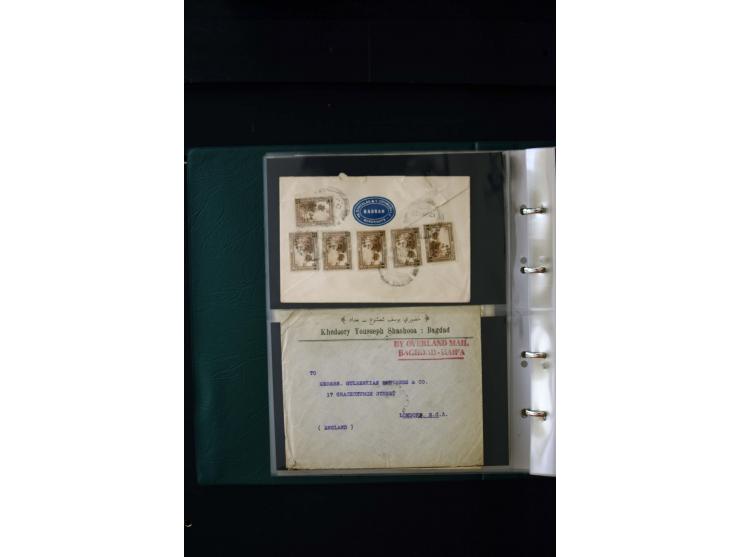 OVERLAND MAIL: 1902/33 (ca.), Sammlungsbestand von etwa 140 Briefen, meist aus dem irak und Persien, aber auch aus Bahrein, S