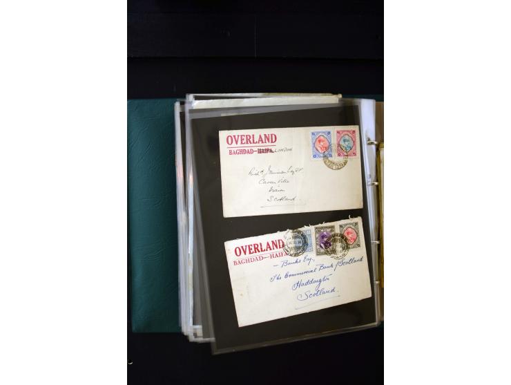 OVERLAND MAIL: 1902/33 (ca.), Sammlungsbestand von etwa 140 Briefen, meist aus dem irak und Persien, aber auch aus Bahrein, S