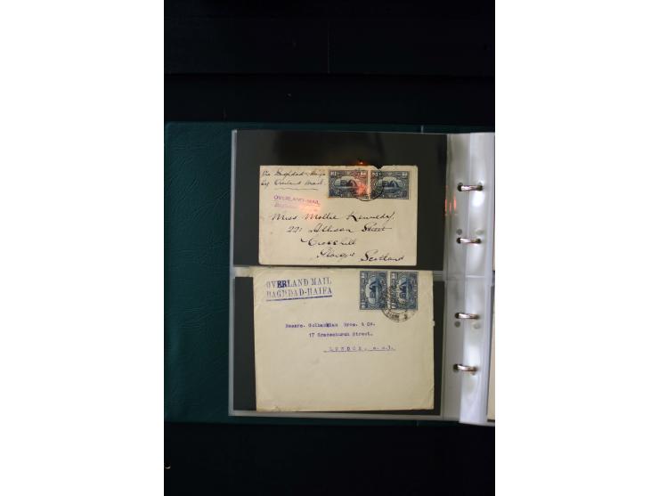 OVERLAND MAIL: 1902/33 (ca.), Sammlungsbestand von etwa 140 Briefen, meist aus dem irak und Persien, aber auch aus Bahrein, S