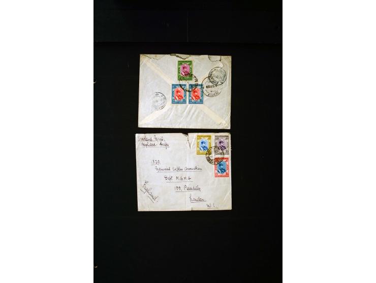 OVERLAND MAIL: 1902/33 (ca.), Sammlungsbestand von etwa 140 Briefen, meist aus dem irak und Persien, aber auch aus Bahrein, S