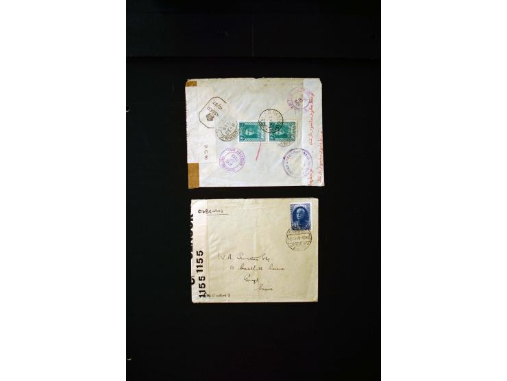 OVERLAND MAIL: 1902/33 (ca.), Sammlungsbestand von etwa 140 Briefen, meist aus dem irak und Persien, aber auch aus Bahrein, S