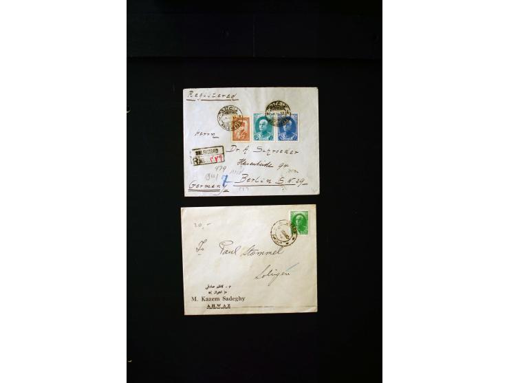 OVERLAND MAIL: 1902/33 (ca.), Sammlungsbestand von etwa 140 Briefen, meist aus dem irak und Persien, aber auch aus Bahrein, S