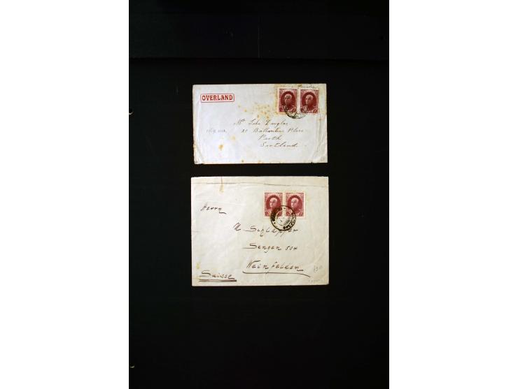 OVERLAND MAIL: 1902/33 (ca.), Sammlungsbestand von etwa 140 Briefen, meist aus dem irak und Persien, aber auch aus Bahrein, S