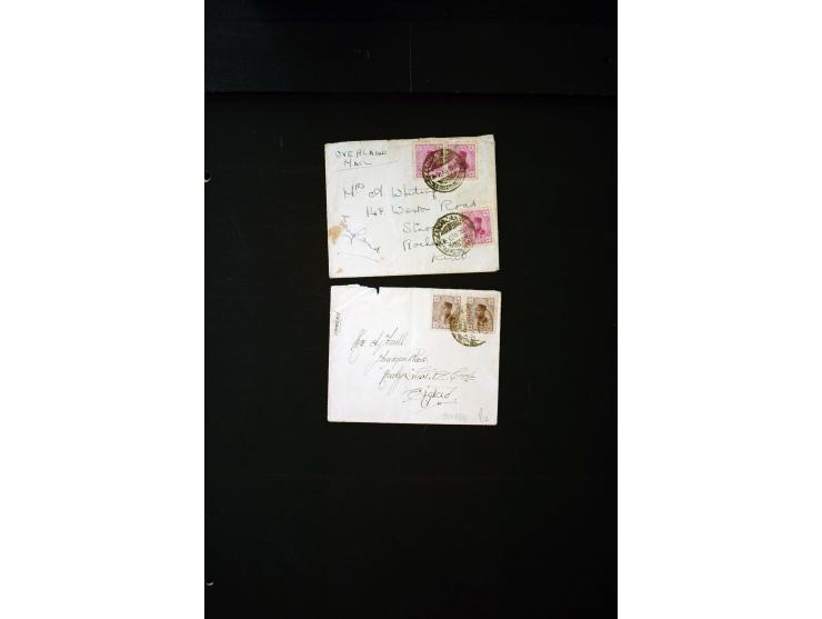 OVERLAND MAIL: 1902/33 (ca.), Sammlungsbestand von etwa 140 Briefen, meist aus dem irak und Persien, aber auch aus Bahrein, S