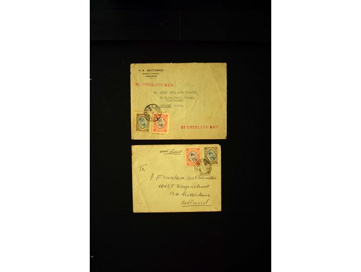 OVERLAND MAIL: 1902/33 (ca.), Sammlungsbestand von etwa 140 Briefen, meist aus dem irak und Persien, aber auch aus Bahrein, S