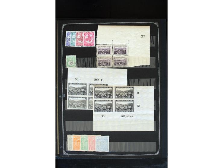 1850/1955, hochinteressanter ungebraucht/postfrischer und gestempelter Bestand nur besserer Ausgaben, dabei Belgien, Dänmark,