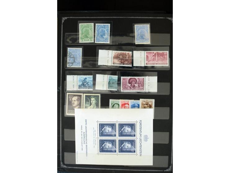 1850/1955, hochinteressanter ungebraucht/postfrischer und gestempelter Bestand nur besserer Ausgaben, dabei Belgien, Dänmark,