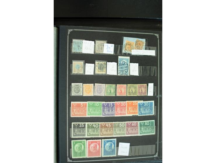 1850/1955, hochinteressanter ungebraucht/postfrischer und gestempelter Bestand nur besserer Ausgaben, dabei Belgien, Dänmark,