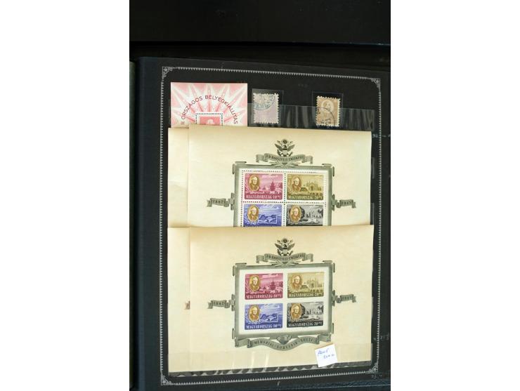 1850/1955, hochinteressanter ungebraucht/postfrischer und gestempelter Bestand nur besserer Ausgaben, dabei Belgien, Dänmark,
