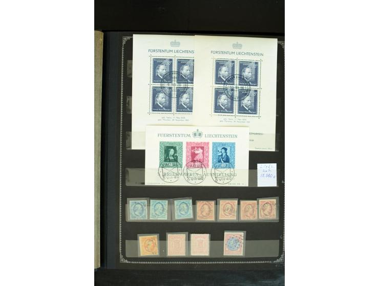 1850/1955, hochinteressanter ungebraucht/postfrischer und gestempelter Bestand nur besserer Ausgaben, dabei Belgien, Dänmark,