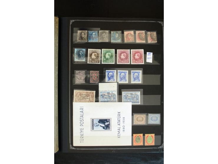 1850/1955, hochinteressanter ungebraucht/postfrischer und gestempelter Bestand nur besserer Ausgaben, dabei Belgien, Dänmark,