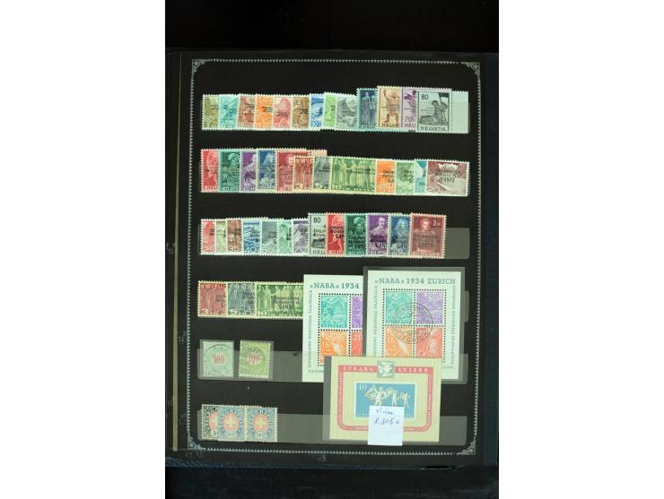 1850/1955, hochinteressanter ungebraucht/postfrischer und gestempelter Bestand nur besserer Ausgaben, dabei Belgien, Dänmark,