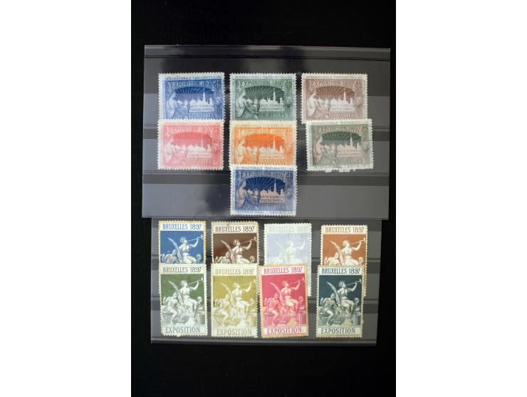 1859/1945 (ca.), kleine Partie im Ministeckbuch, dabei diverse Blockstücke Allgemeine Ausgaben Franz. Kolonien, u.a. Mi. 3K i