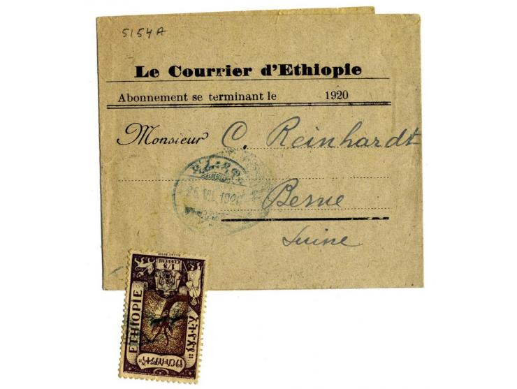 1894/1930, Frz. Somaliland und Äthiopien, Partie mit 11 interessante Belegen, dabei Einzel- und Mehrfrankaturen, R-Briefe, Ha
