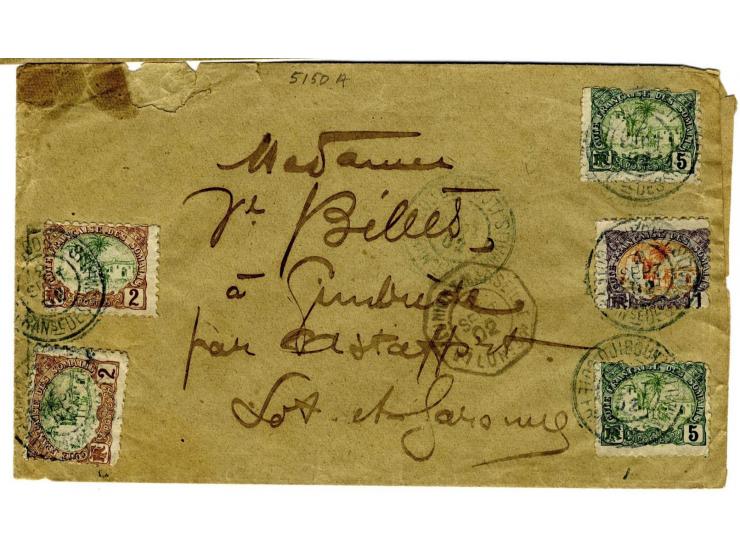 1894/1930, Frz. Somaliland und Äthiopien, Partie mit 11 interessante Belegen, dabei Einzel- und Mehrfrankaturen, R-Briefe, Ha