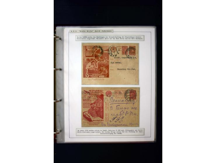 Rotes Kreuz: 1870/1990 (ca.), Ausstellungs-Sammlung "Eine Idee erobert die Welt" auf 60 Seiten plus Ergänzungsband mit 37 Sei
