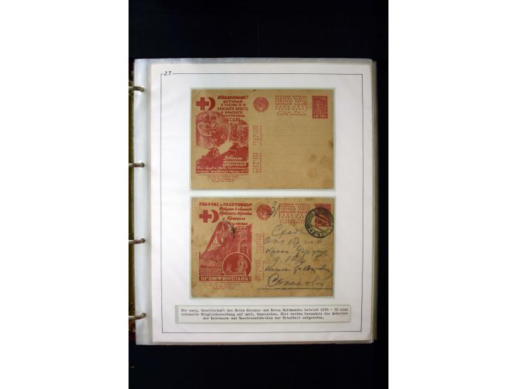 Rotes Kreuz: 1870/1990 (ca.), Ausstellungs-Sammlung "Eine Idee erobert die Welt" auf 60 Seiten plus Ergänzungsband mit 37 Sei