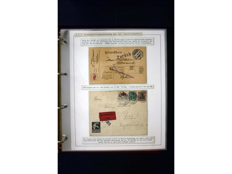 Rotes Kreuz: 1870/1990 (ca.), Ausstellungs-Sammlung "Eine Idee erobert die Welt" auf 60 Seiten plus Ergänzungsband mit 37 Sei