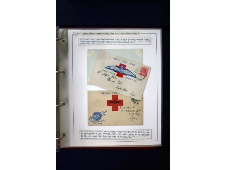 Rotes Kreuz: 1870/1990 (ca.), Ausstellungs-Sammlung "Eine Idee erobert die Welt" auf 60 Seiten plus Ergänzungsband mit 37 Sei