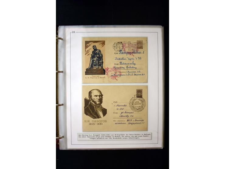 Rotes Kreuz: 1870/1990 (ca.), Ausstellungs-Sammlung "Eine Idee erobert die Welt" auf 60 Seiten plus Ergänzungsband mit 37 Sei