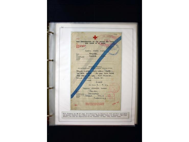 Rotes Kreuz: 1870/1990 (ca.), Ausstellungs-Sammlung "Eine Idee erobert die Welt" auf 60 Seiten plus Ergänzungsband mit 37 Sei