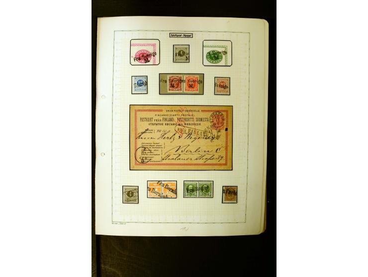 1862/1935, interessante Sammlung mit frühen Schiffspostmarken (u.a. Venezuela), Landungs- und Schiffspost-Stempel aus aller W