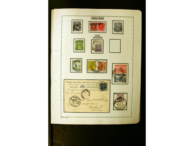 1862/1935, interessante Sammlung mit frühen Schiffspostmarken (u.a. Venezuela), Landungs- und Schiffspost-Stempel aus aller W